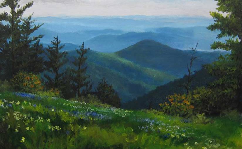Appalachian Trail Painting #1, Plein Air & Studio